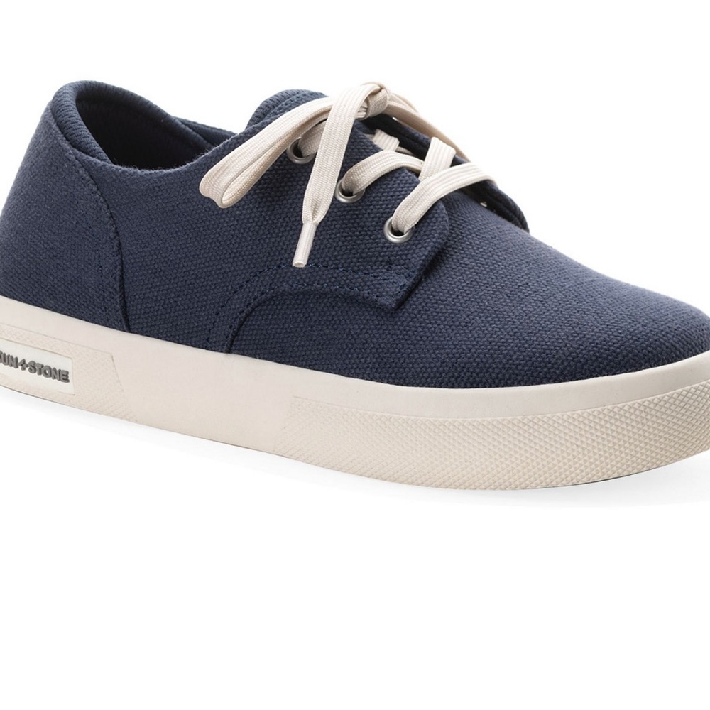 Sun + Stone Men's Kiva Navy Lace-up Core Sneakers Men's Shoes Size 10.5 M